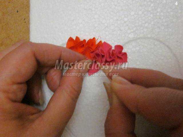 валентинка из лоскутов ткани
