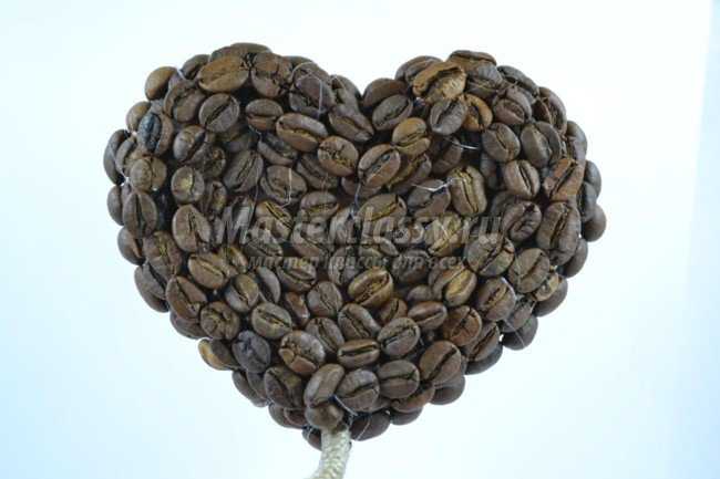 Кофейное дерево своими руками. 2 сердца