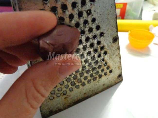Браслет из запекаемой полимерной глины шоколад