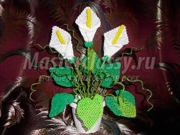 Каллы из фоамирана: мастер-класс цветы и листья, фото