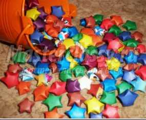 Оригами. Звездочки счастья. Мастер класс пошаговым фото