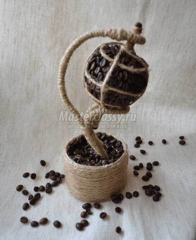 Кофейный топиарий Глобус