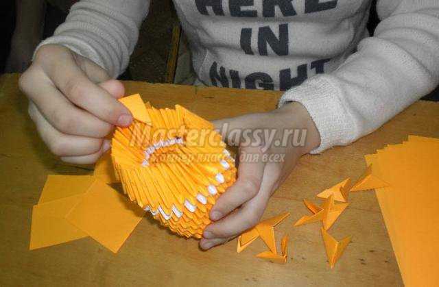 модульное оригами. Лиса