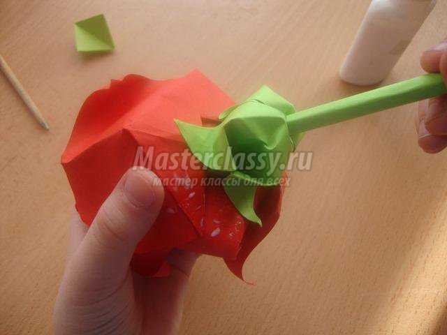 оригами. Роза для любимых