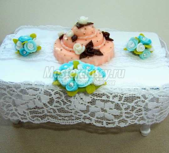 Свадебный торт из полимерной глины