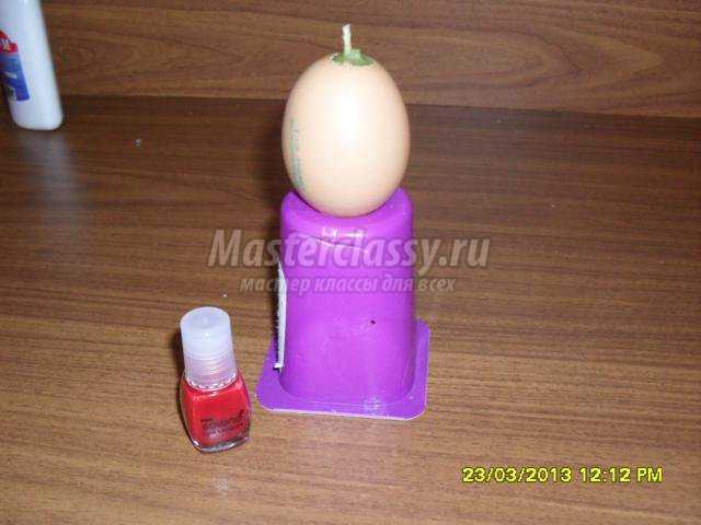 пасхальная свеча–яйцо