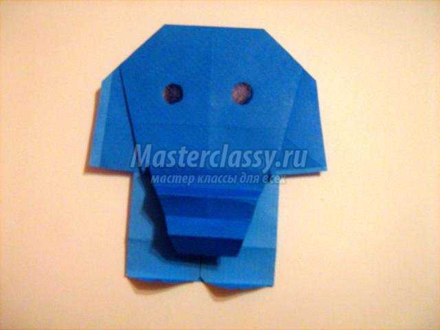 оригами для детей. Слон
