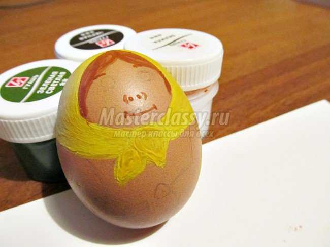 Роспись пасхального яйца. Матрешка