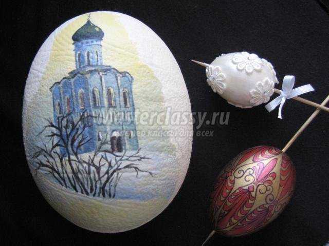 пасхальное яйцо-сувенир с цветами