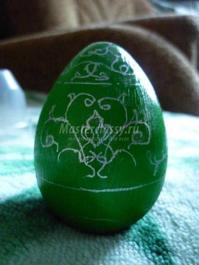 роспись деревянного яйца к Пасхе