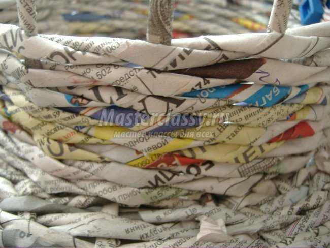 пасха подставка из газетных трубочек