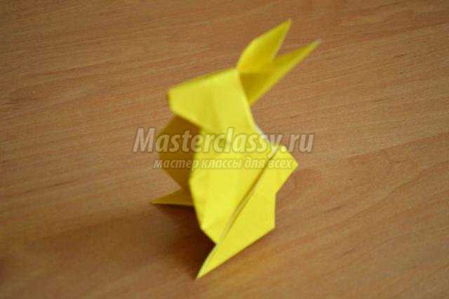 оригами животные. Зайчик