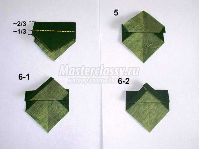Аппликация с элементами оригами Цветущее дерево