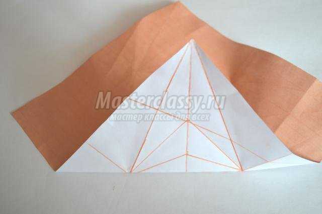 оригами. Оранжевая бабочка