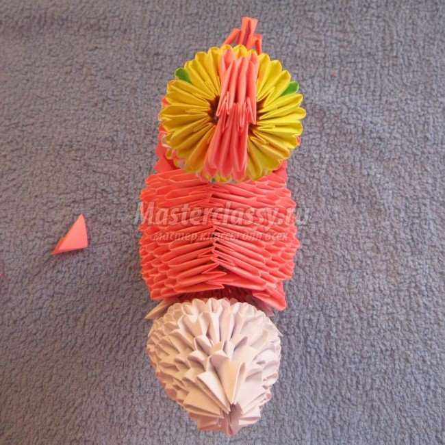 петух оригами