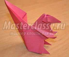 Оригами животные. Белка. Мастер класс с пошаговыми фото