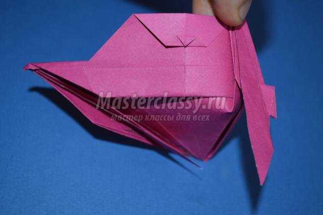 оригами животные. Летучая мышь