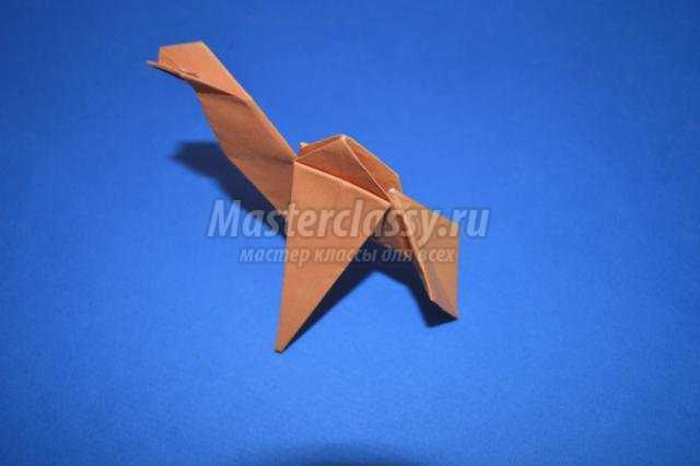 оригами животные. Верблюд
