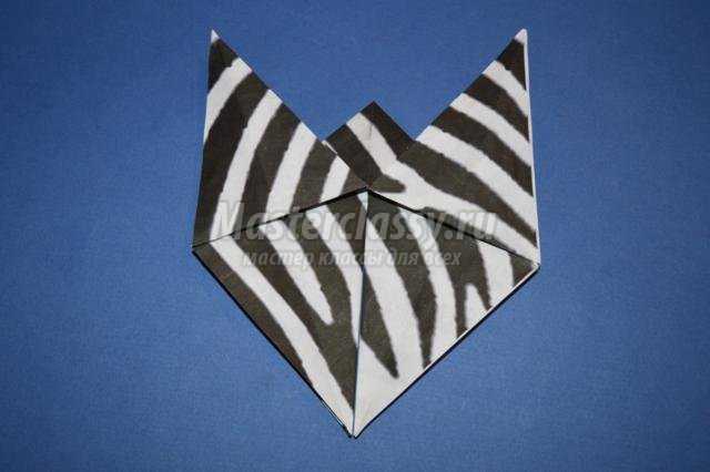 оригами животные. Зебра