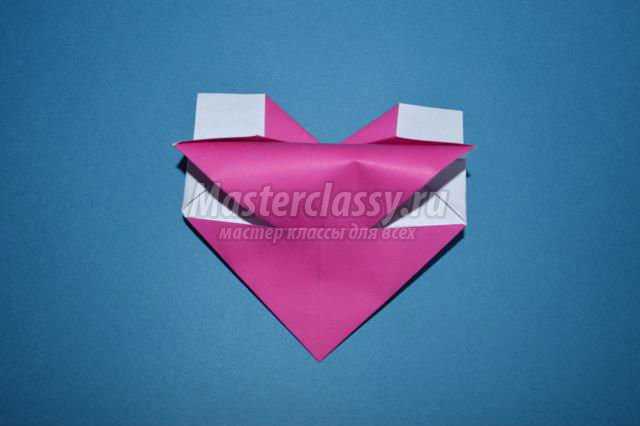 сердце из бумаги в технике оригами