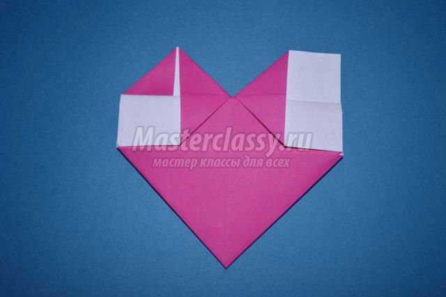 сердце из бумаги в технике оригами