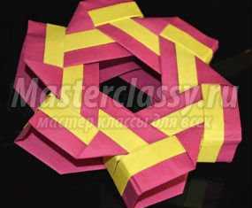 Модульное оригами. Объемный венок. Мастер-класс с пошаговыми фото