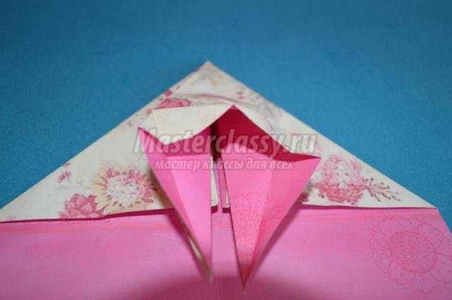 оригами для детей. Павлин