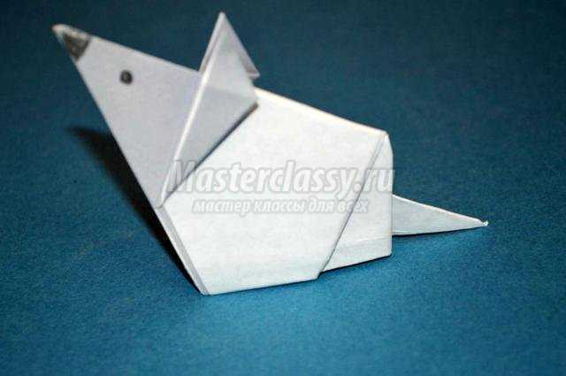 оригами для детей. Мышка