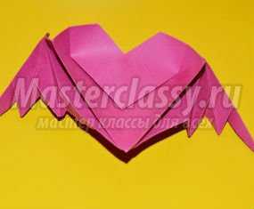 Оригами. Летающее сердце. Мастер-класс с пошаговыми фото