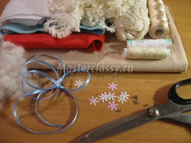 Текстильная игрушка Тильда – дед Мороз