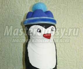 Пингвинёнок своими руками из бросового материала. Мастер-класс с пошаговыми фото