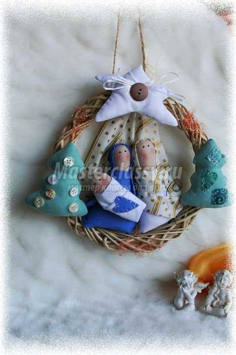 Рождественское панно своими руками «Мария и Иосиф».