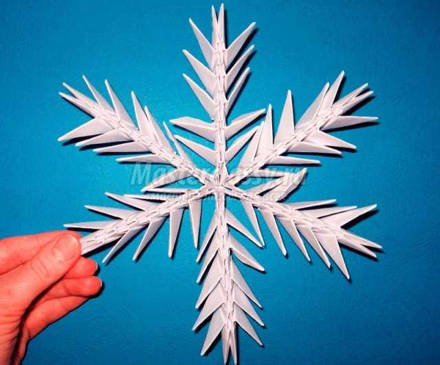 Модульное оригами. Снежинка