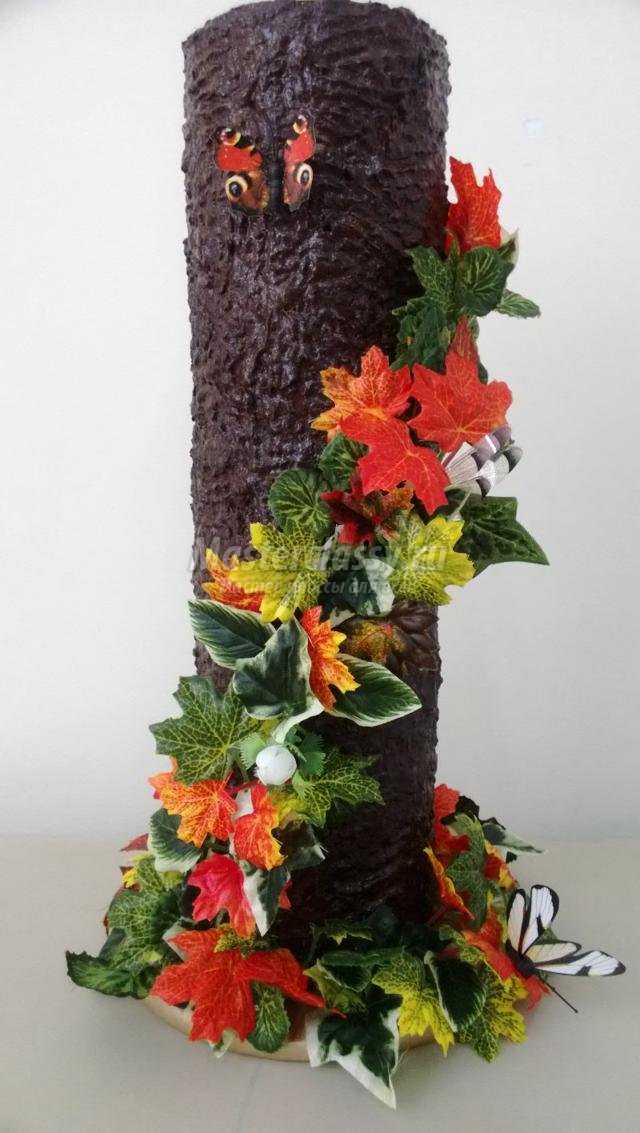 декоративная ваза для сухоцветов. Осенняя