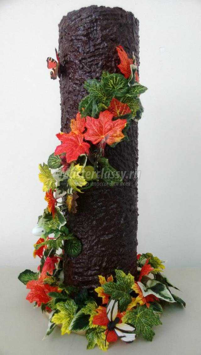декоративная ваза для сухоцветов. Осенняя