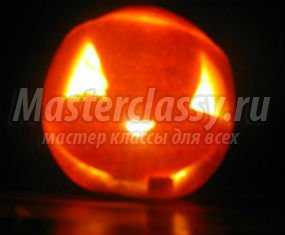 Миниатюрная тыквочка-подсвечник из апельсина к Хэллоуину. Мастер-класс с пошаговыми фото