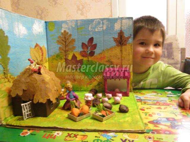 поделки из природных материалов для детского сада. Осень в деревне