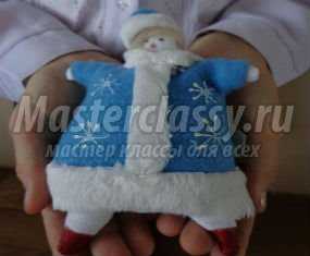 Снегурочка из текстиля своими руками к Новому году. Мастер-класс с пошаговыми фото