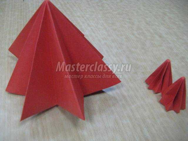 модульное оригами. Новогодняя композиция