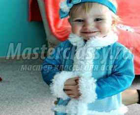 Новогодний костюм Снегурочки своими руками для девочки 1,5-2 года. Мастер-класс с пошаговыми фото