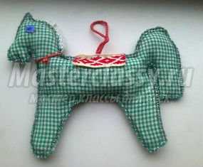 Текстильная лошадка из ткани к Новому году. Мастер-класс с пошаговыми фото
