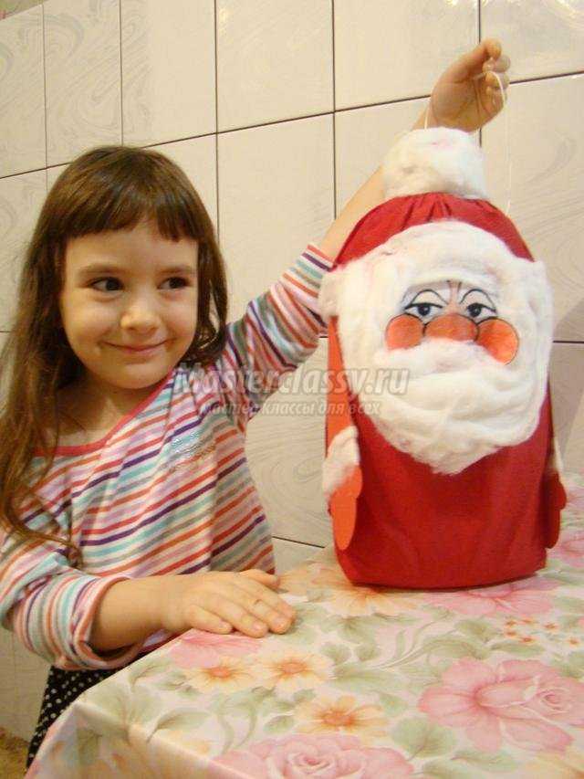 Как сделать Деда Мороза своими руками — поделка из бумаги