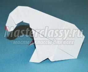 Оригами для детей. Белый медведь. Мастер-класс с пошаговыми фото