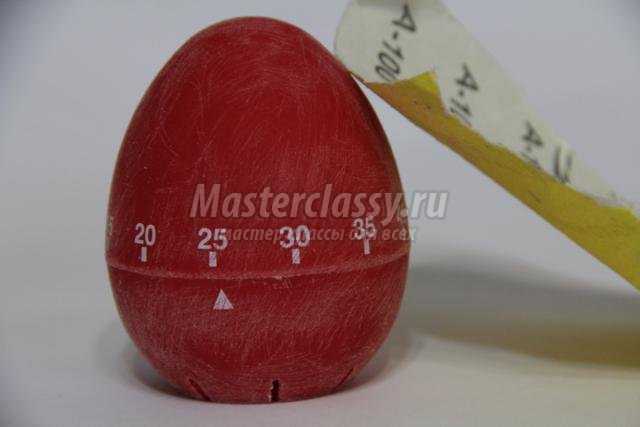 пасхальное яйцо в технике декупаж