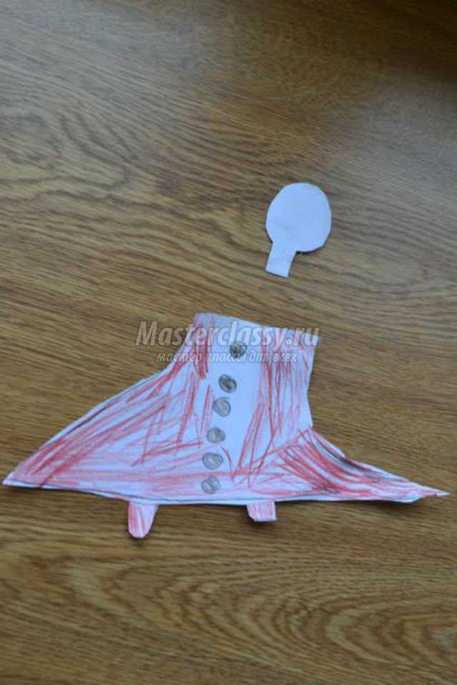 игрушка-открытка из бумаги для деда Мороза