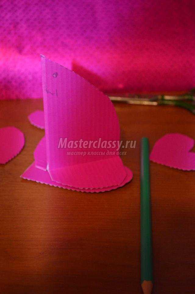 влюбленные мышки из бумаги ко Дню Святого Валентина