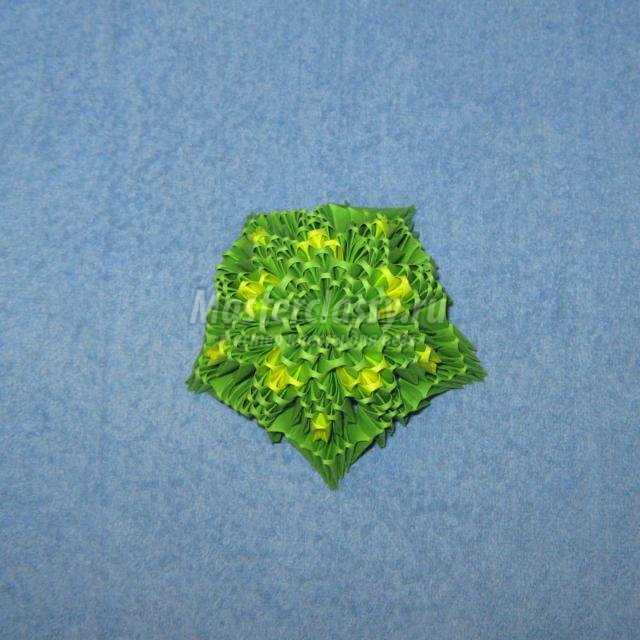 модульное оригами. Креативная елочка