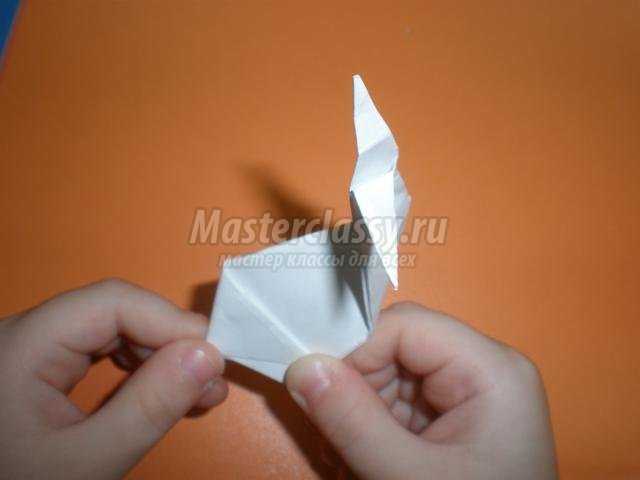 новогодняя композиция в технике оригами