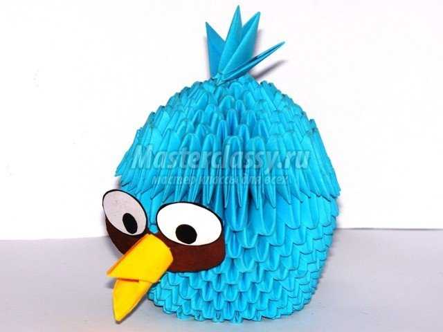 Модульное оригами Птичка Джей (Джейк, Джим) (Angry Birds)