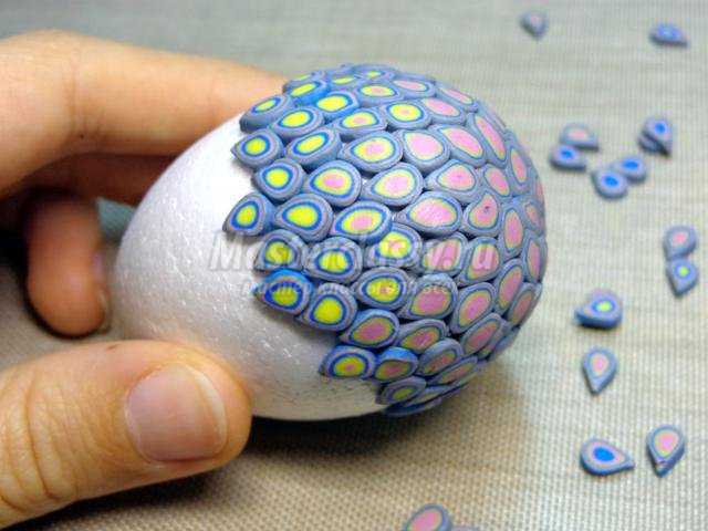 пасхальное яйцо из полимерной глины с помощью экструдера